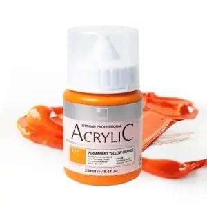 아트박스 신한화구 신한 아크릴 물감 250ml 593 CADMIUM ORANGE) D