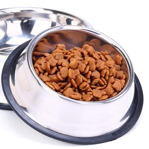 큰개 미끌림방지 스텐 개밥그릇 사료그릇 강아지식기 마당개 1구