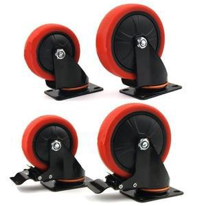 바퀴 핸드카트 국산 고급 우레탄바퀴 3579 스톱 125mm(5inch)