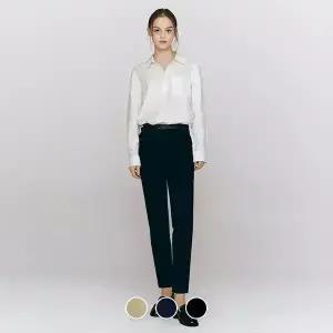 [지오다노] 415508 여 레이온/나일론 백밴딩 슬림 팬츠