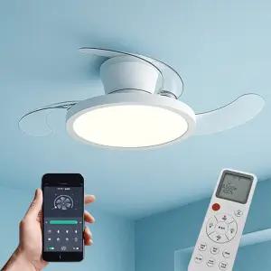 IOT 에어룩스 폴더블 실링팬 LED40W 50W BLDC모터 리모컨 스마트폰 연동