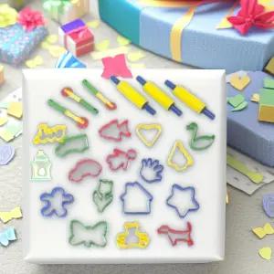 미술놀이 도구 아트플레이 세트 클레이 점토 모래놀이 찍기틀 밀대 유아 어린이 (22p)