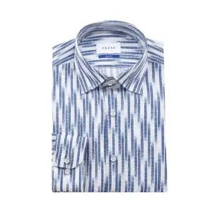 [갤러리아] 예작25년S/S(슬림핏)(카라스냅)리플서커 프린트 긴팔셔츠 YJESUS559BL