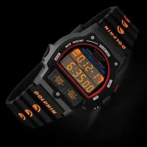 글륵 돌핀 레트로 디지탈 전자시계 DP567-8 ORANGE LIGHT