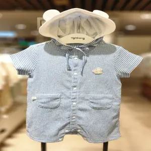 [아가방] 토비 체크  반팔 우주복 (01S327506)