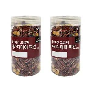 [딜픽]굿모닝너츠 이건 고급져 마카다미아 피칸 2통/총800g내외