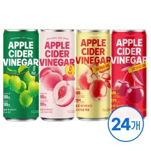 클룹 애사비소다 캔 250ml 24입 (오리지널/타트체리/매실/신비복숭아)