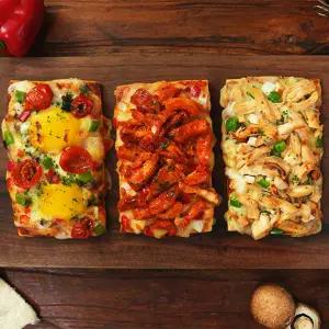 [바로끼니]윤형빈의 직화도우 고단백 토핑더블 피자 3종 30팩