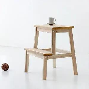 [마켓비]HAN 원목스텝스툴 아카시아 4644.6601
