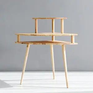 [마켓비]벤쿠 코너테이블 고무나무