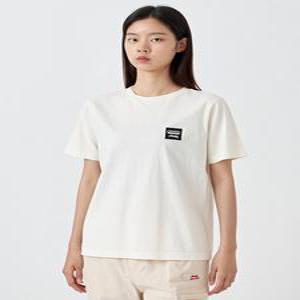 JEEP 그릴와펜 반팔티셔츠 JN2TSU599-아이보리