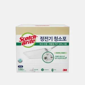 3M 정전기 청소포 대형 대용량 재활용 PET 150매 / 스카치브라이트