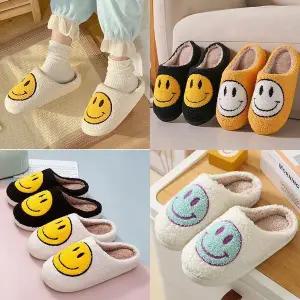 [하프클럽/]스마일털실내화 겨울실내화 털슬리퍼