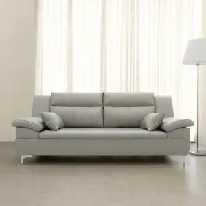 테라 천연 면피가죽 온열 황토볼 3인용 흙소파 DF925867