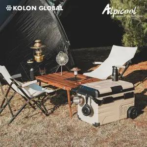 알피쿨 X35 샌드베이지 차량용냉장고 캠핑냉장고 코오롱수입 정식A/S 베이지 휴대용 이동식 차박