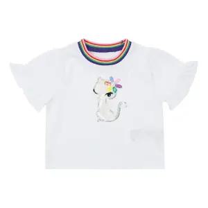 [롯데백화점]프렌치캣 WH 프릴 티셔츠 Q52DBT130