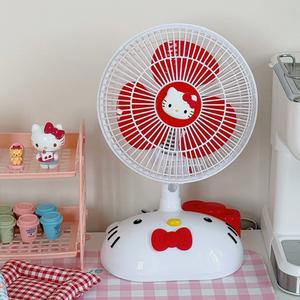 테이블선풍기 탁상형선풍기 헬로키티굿즈 산리오콜라보 휴대용