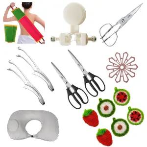 주방가위 집게 수세미 샤워타월 목베개 11종 생활 필수템 모음