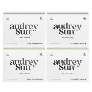 오드리선 TCF 데일리케어 위생용품 코튼코어 팬티라이너 롱 26개입 4개