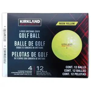 커클랜드 3피스 골프공 옐로우 12개