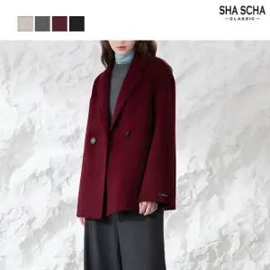 [홈쇼핑인기]샤샤 울블렌드 핸드메이드 하프코트