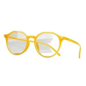 공용 트렌디한 차단 안경 오버사이즈 프레임 김서림 노란색