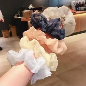 키밍 쉬폰 곱창 머리끈 헤어밴드 곱창끈 꽃무늬 곱창끈 곱창밴드 헤어곱창 헤어슈슈