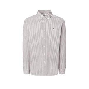 [AK플라자] [헤지스남성] 브라운 져지 스트라이프 셔츠 HZSH5D334 W2