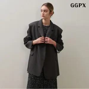 캐주얼 오버핏 숄더 패드 자켓 (GPCJK016D)