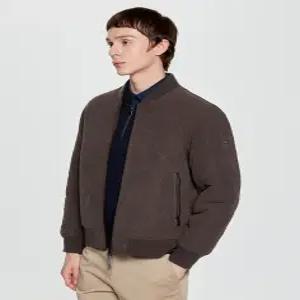 헤지스 남성 25FW [시즌오프]세피아 퀼팅 블루종 점퍼 HZJU5D331S2