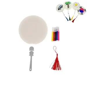 DIY 종이부채 만들기 세트 원형 (WFJVCPS)