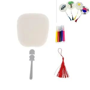 DIY 종이부채 만들기 세트 사각형 (WFJVCPR)