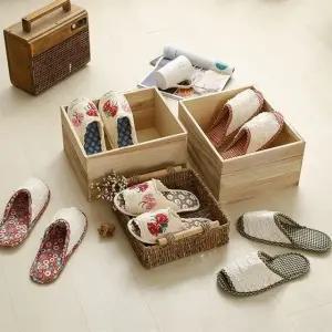 순면 초경량 퀼트 패브릭 면실내화 (WFJWWZD)