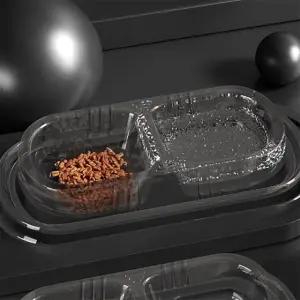 반려묘 반려견 사료 물 전용 투명 위생 식기 (WFJZ2MU)