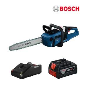 보쉬 브러시리스 충전 체인톱 GKE18V-40 무선 전동톱 GBA 5.0Ah 배터리 세트