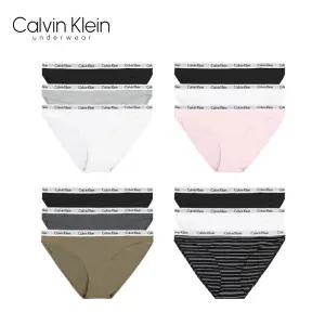 [캘빈클라인 언더웨어] 캘빈클라인 언더웨어 여성 팬티 3장 세트 속옷 삼각 코튼 비키니 QP1258O