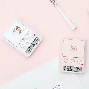 공부용 초 시계 버튼식 타이머 스탑워치 무소음 기능 포함