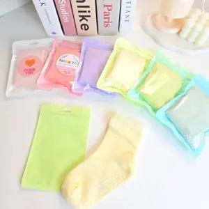 [구디백] 파스텔 양말 마카롱 답례품 어린이집 영어 유치원 학교 단체선물