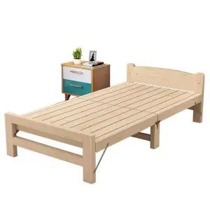 1인용 원목 침대 손님 접이식침대 보조 평상형 나무 사무실 소파