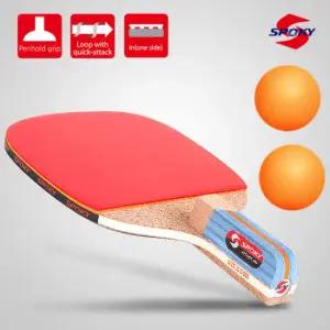 스포키 attack a80 탁구라켓 + 탁구공 증정 탁구채 펜홀더 단면