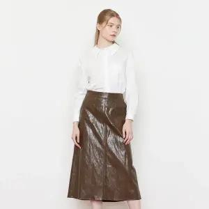 [케네스레이디](신세계 사우스시티)[BYLYNN] 페이크레더 포켓 스커트 EWLSOJ0100