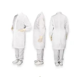 방진복 방진 가운 기본 Y카라형 미얀마산/방역복/위생/작업복/도장복/상의/무균/전기전차/바이오/워크/웨어