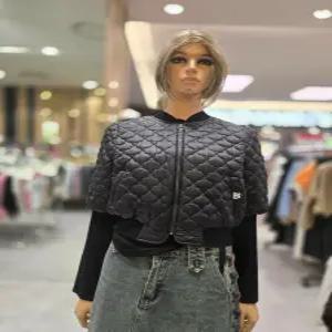 [에고이스트] 퍼프소매 다이아 퀼팅 페미닌 점퍼  ER4PZ-461