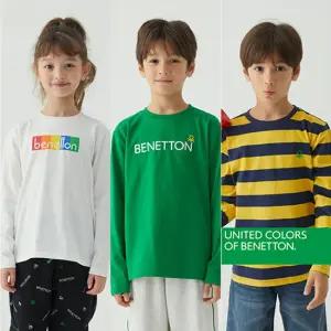 베네통 키즈 코튼 긴팔 티셔츠 3종 (남아여아 공용)
