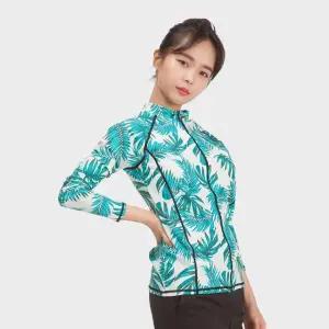 제테스 여성 릴렉스핏 긴팔 집업 래쉬가드 상의 3S7884