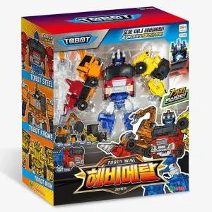 또봇 미니 헤비메탈 변신 3단 합체 로봇 자동차