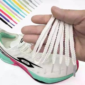 톱니 신발끈 안풀리는 운동화 러닝화 끈 [축구화 풋살화 러너스루프 모양 고정 슈레이스 마라톤]