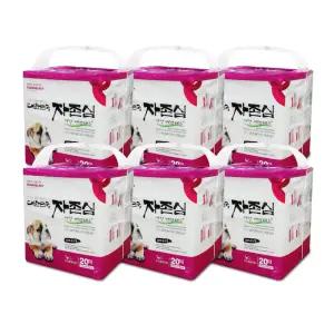 자존심 국내산 배변패드 대형 20매 6팩 외