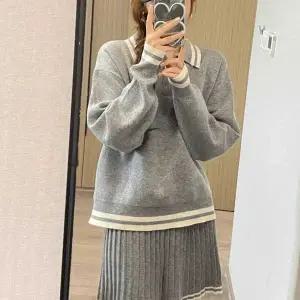 [하프클럽/]카라넥 탑 플리츠 스커트 니트 투피스 여성 코디세트