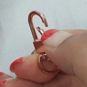 [하프클럽/]키링 부자재 D형 회전고리 로즈골드 5P